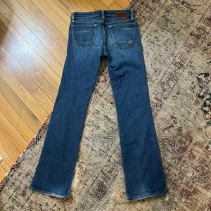 Big Star Boot Cut Blue Denim Distressed Jeans 27R